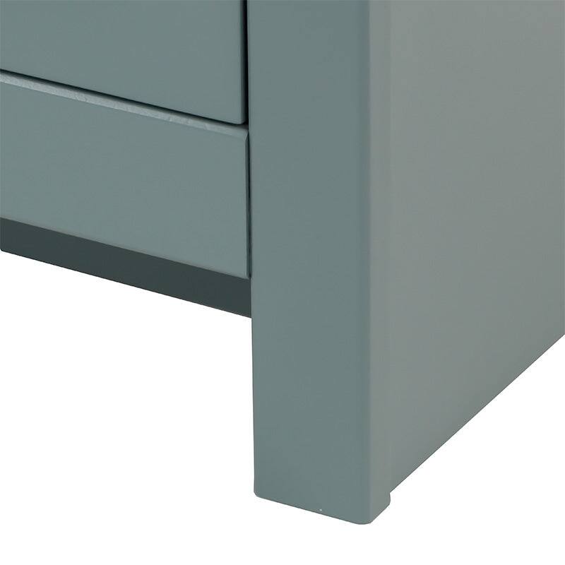 Chamiree 42.5" Bathroom Vanity With Cabinet, 6 Drawers, and White Sink Top