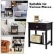 preview thumbnail 8 of 8, Costway Nightstand with Drawer Storage Shelf Wooden Bedside Sofa Side