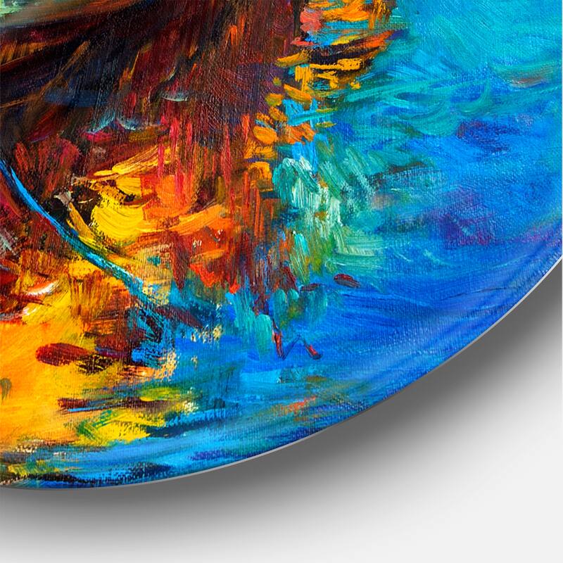 Designart 'Boats Resting On The Water During Warm Sunset IV' Nautical