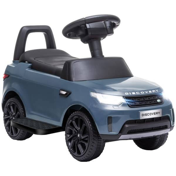 slide 2 of 16, Kids Electric Ride-On Car with Manual Sliding Mode, Headlights, and Safe Speed Light Blue