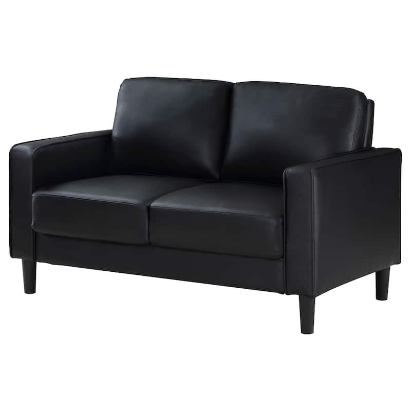 Ruth Transitional Upholstered Track Arm Loveseat