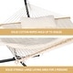 preview thumbnail 35 of 38, VEIKOUS 12 ft. Quilted 2-Person Hammock with Stand and Detachable Pillow
