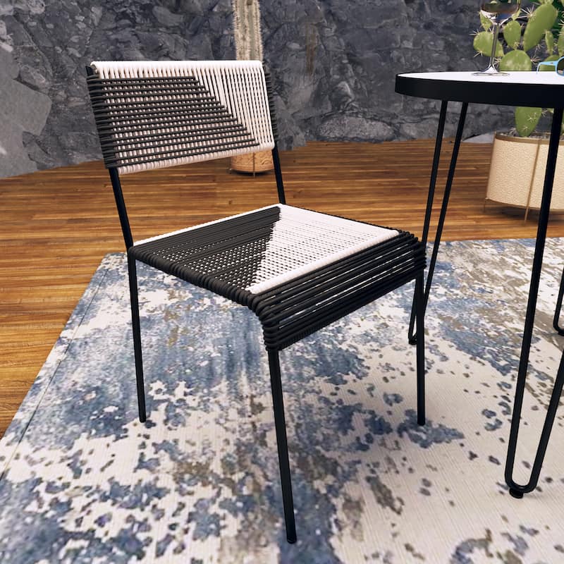 SEI Furniture Watkins Woven Stackable Patio Chairs (Set of 2)