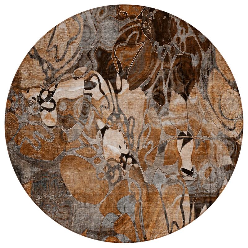 Alrira Artistic Abstract Weather Resistant Versatile Elegance Outdoor Rug