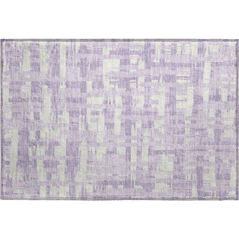 Premium Washable Super Soft Contemporary Plaid Mayfield Rug