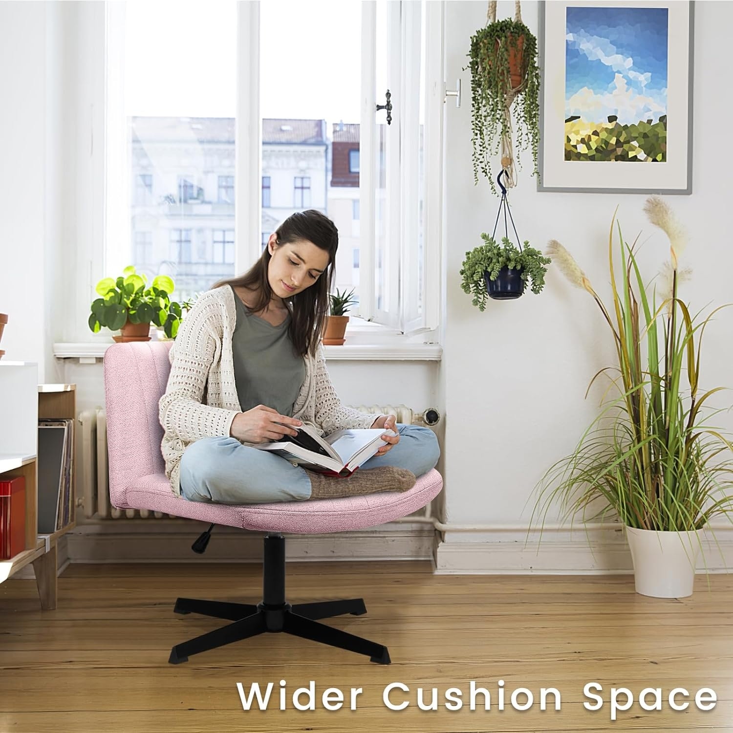 Women's desk chair online no wheels
