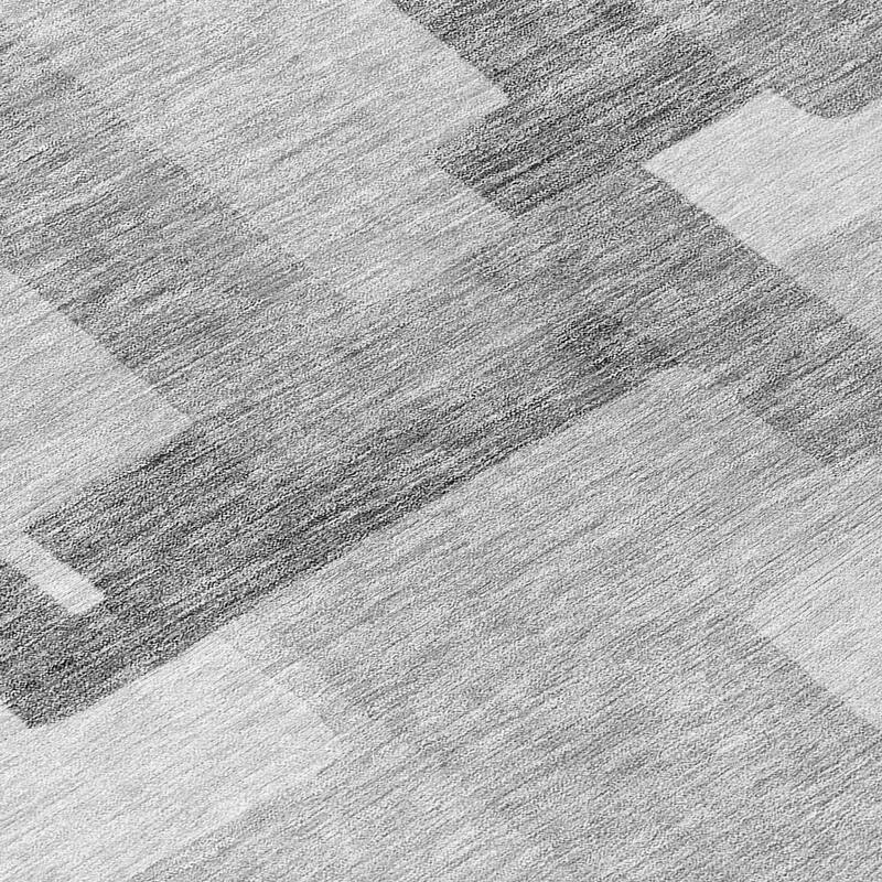 Machine Washable Indoor/ Outdoor Chantille Contemporary Blocks Rug