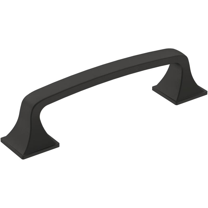 Amerock Ville 3-3/4 Inch Center to Center Handle Cabinet Pull - Matte Black