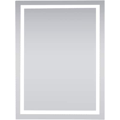 Elegant Lighting Nova 48" x 36" Rectangular Flat Aluminum Framed