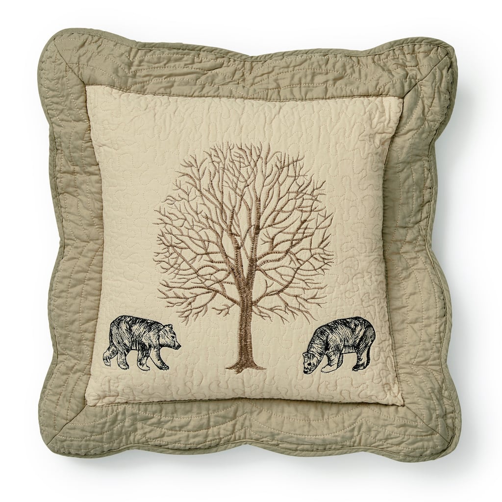 Donna Sharp Bear Creek "Bears" Decorative Pillow