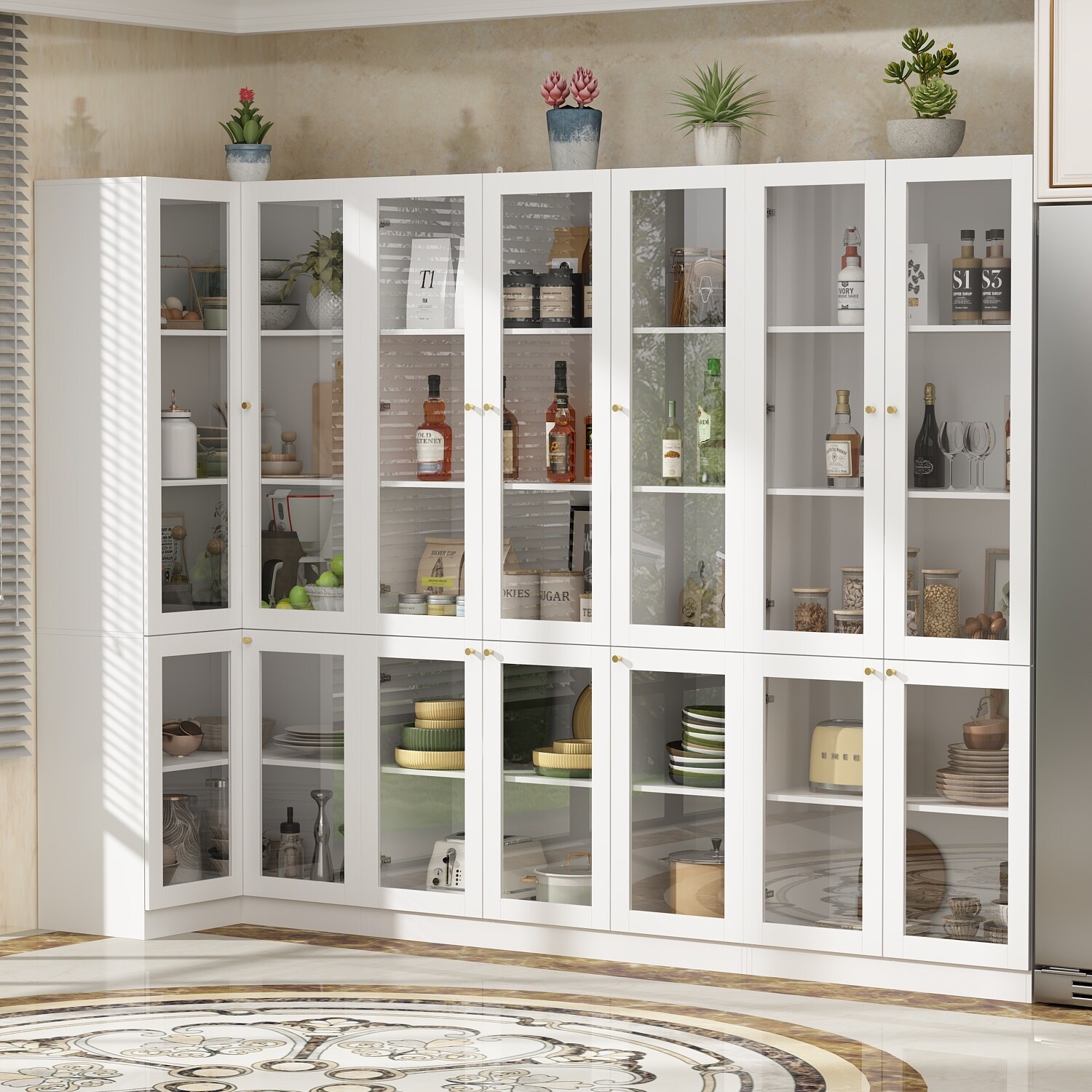 Modular pantry discount shelving