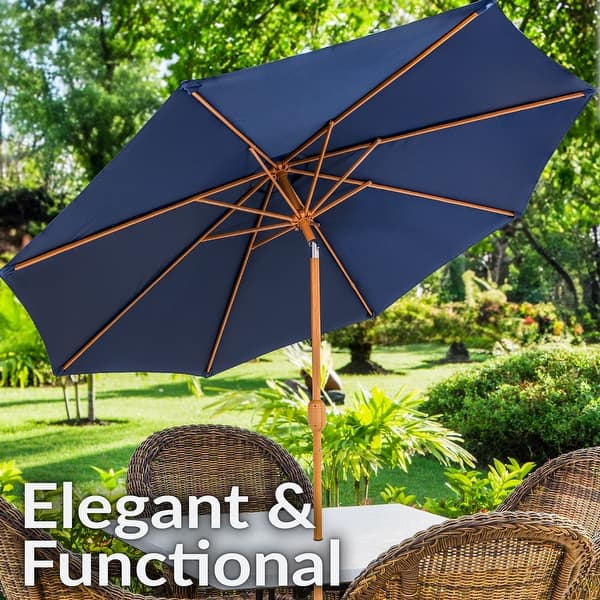 8.5 ft patio umbrella Sunnydaze 8.5 ft Patio Umbrella with Faux Woodgrain Finish - Bed Bath &  Beyond