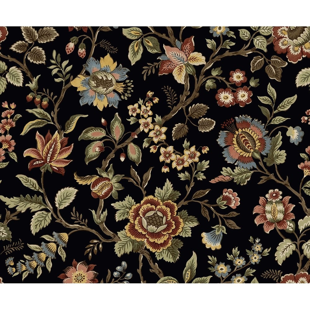 Stacy Garcia Home Jacobean Floral Trail Peel and Stick Wallpaper