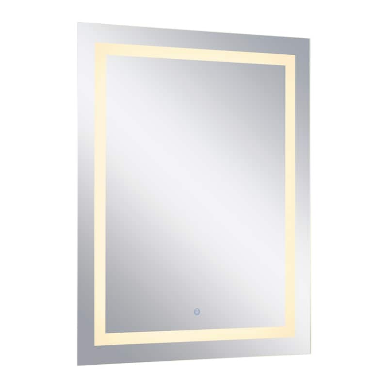 Kovacs P6107B 27-1/2" W x 35-1/2" H Modern Rectangular Frameless - Natural