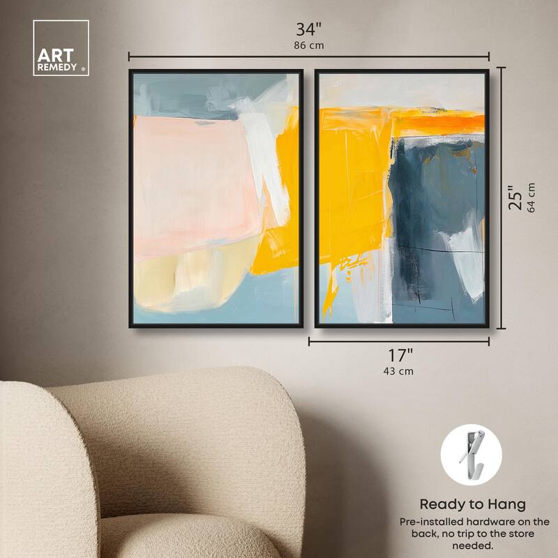 Skyward Radiance II Canvas Set of 2 by Art Remedy