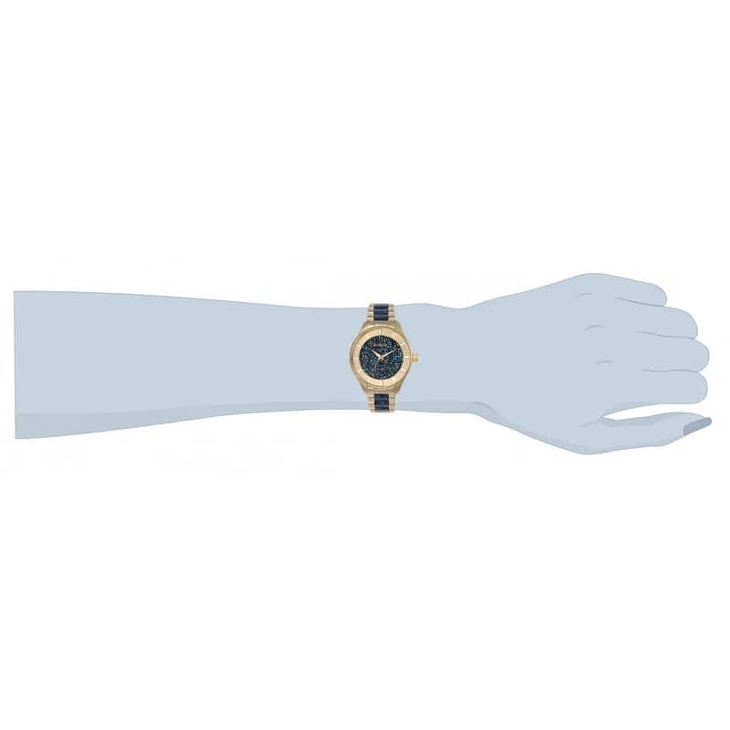 Invicta Women's 24662 Angel Quartz 3 Hand Blue Dial Watch
