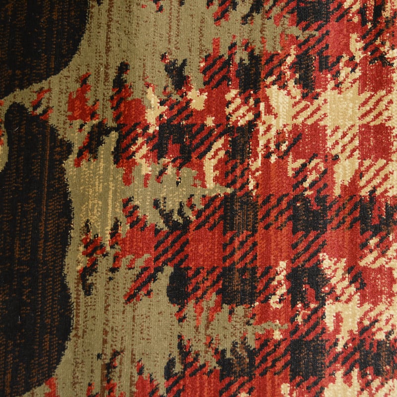 American Destination Lodge Bear Plaid Rug