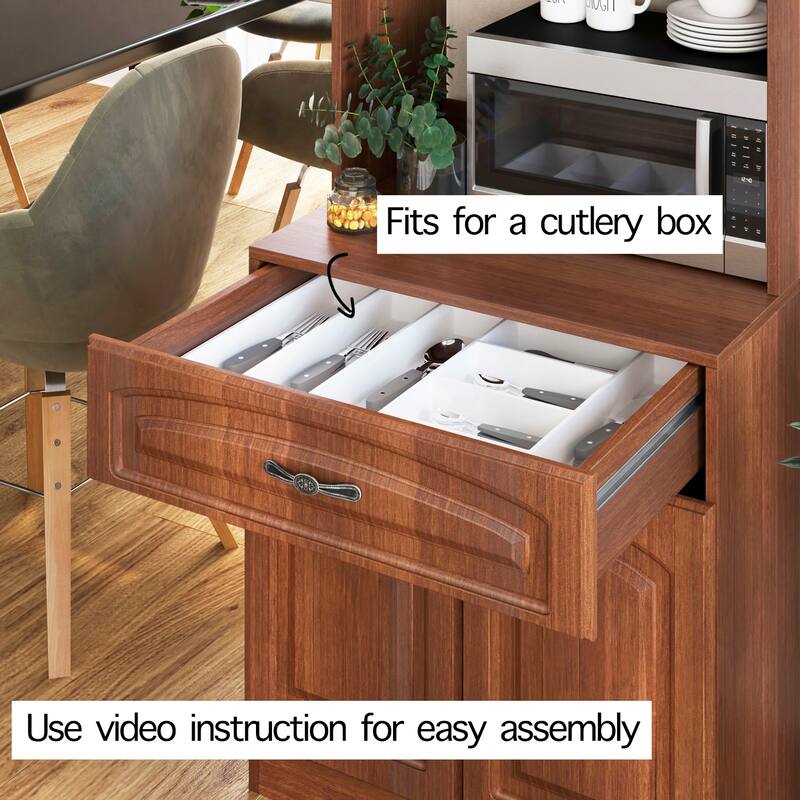 Living Skog Galiano 73'' Pantry Kitchen Storage Bed Bath