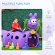 preview thumbnail 6 of 8, Qaba Indoor & Outdoor Caterpillar Kids Tunnel Climbing Toy, Toddler Play Tunnel for 3-6 Years Old, Purple - N/A