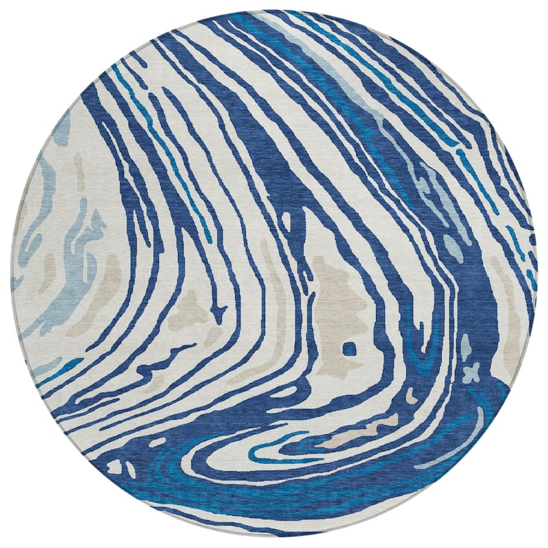 HomeRoots Abstract Transitional Rectangle Outdoor Rug