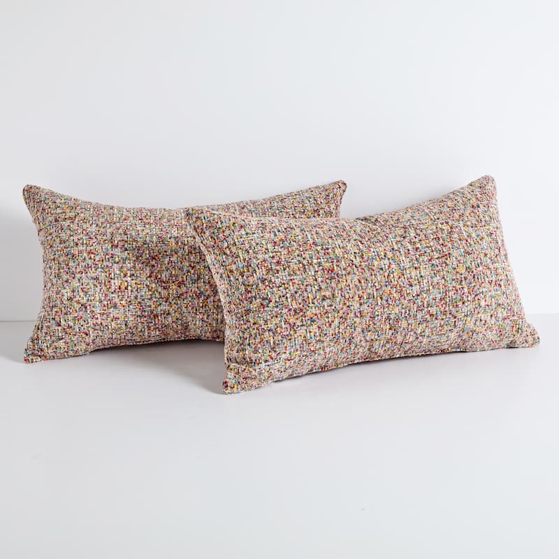 Sorra Home Indoor Knife Edge Pillow Set of 2