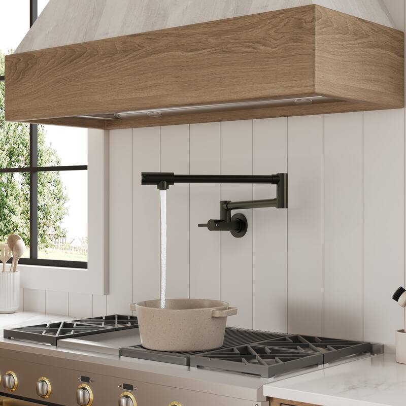 Wall Mounted Cold-Water Pot Filler,Folding Kitchen Faucet