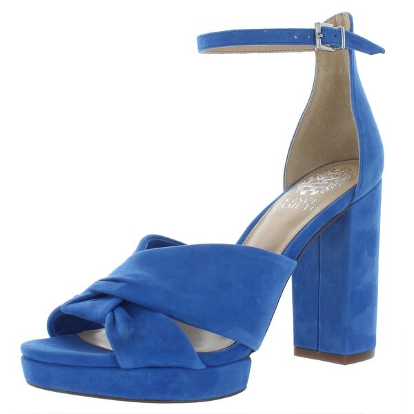 vince camuto blue suede heels