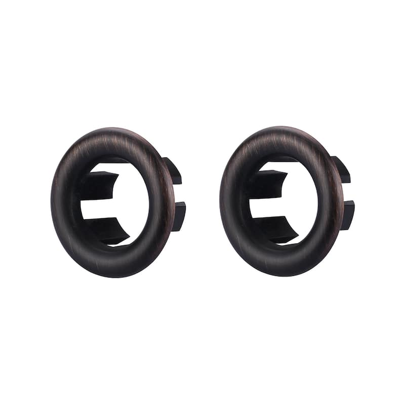 WOWOW 1.2 in. Sink Basin Trim Overflow Cover (2-Pack) - Oil Rubbed Bronze