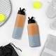 preview thumbnail 12 of 53, JoyJolt Vacuum Insulated Stainless Steel Water Bottle with Flip Lid & Sport Straw Lid - 32 oz