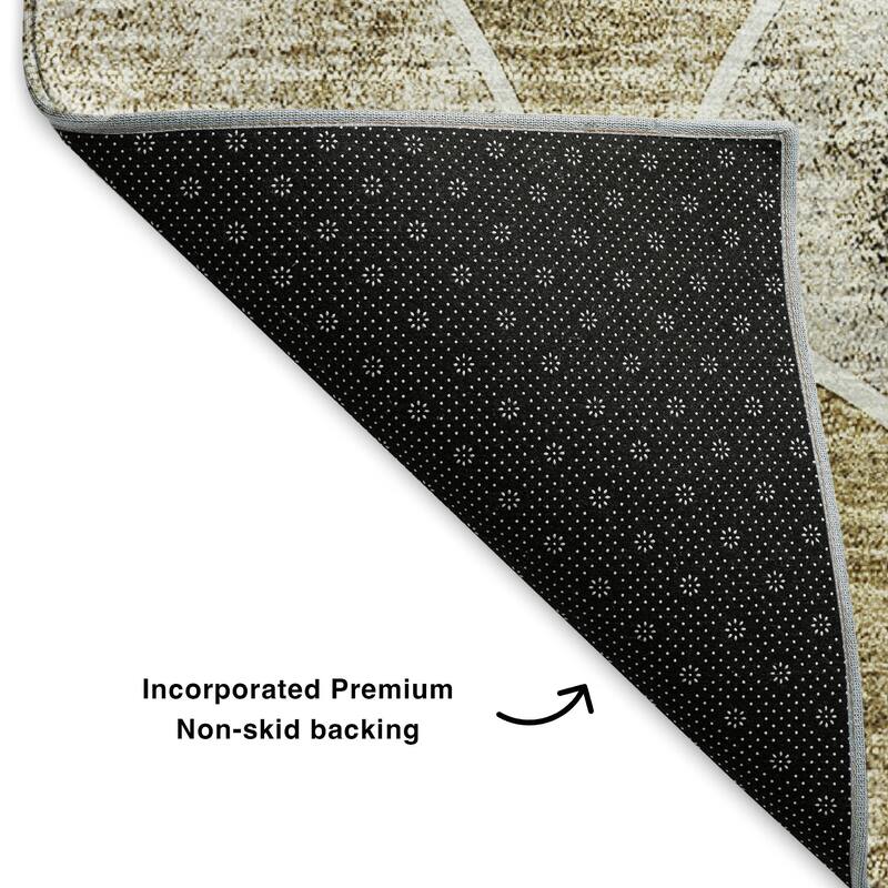 Premium Washable Super Soft Contemporary Geo Mayfield Rug