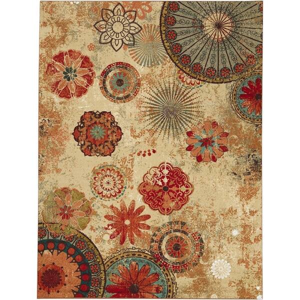 Mohawk Home Alexa Floral Medallion Area Rug On Sale Overstock 18180202