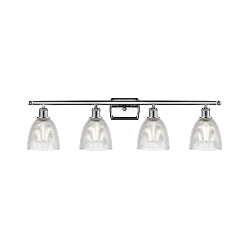 Innovations Lighting Castile 4 Light 36" Wide Bathroom Vanity Light - Polished Chrome / Clear