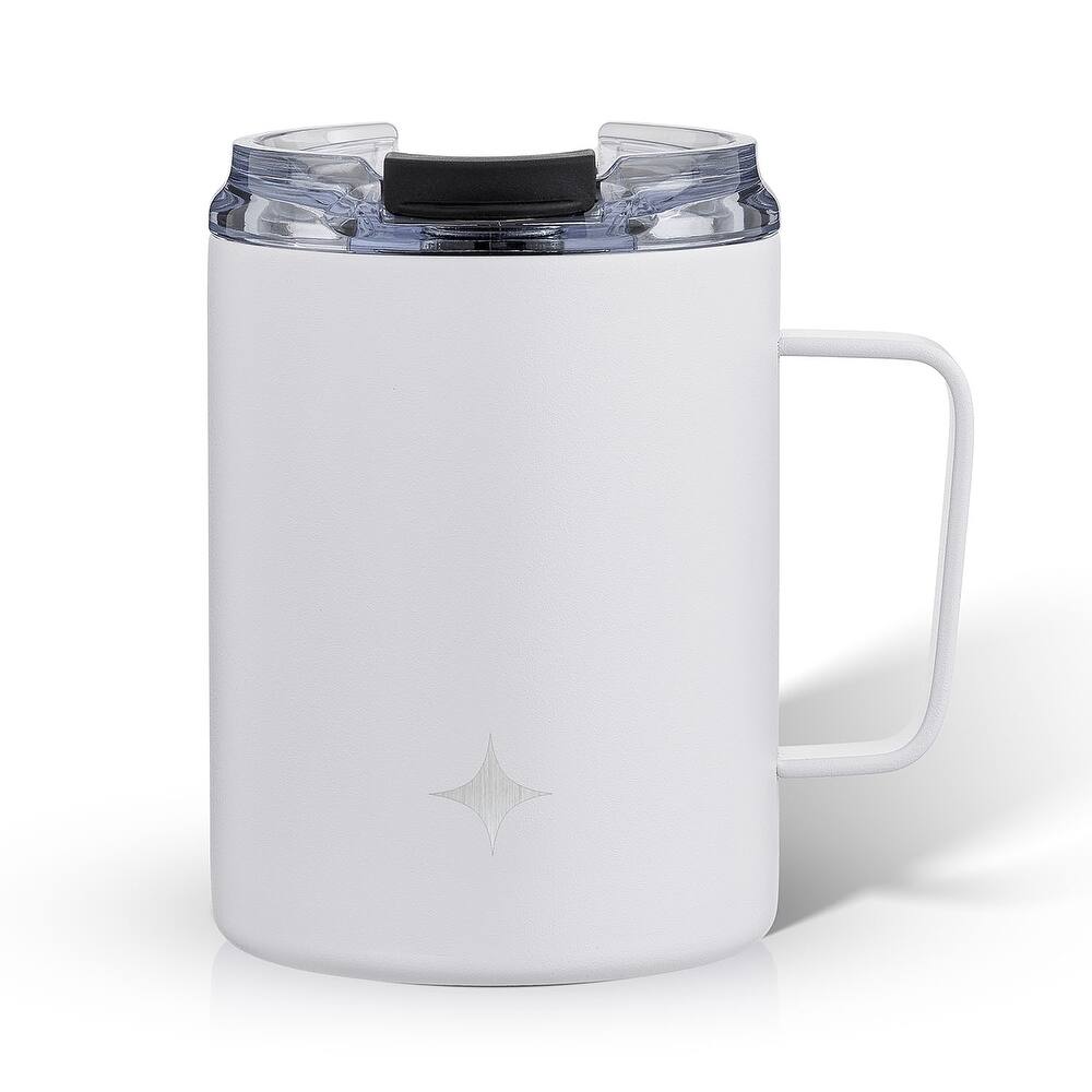 JoyJolt Vacuum Insulated Stainless Steel Tumbler Mug with Lid & Handle - 12 oz - 12 oz