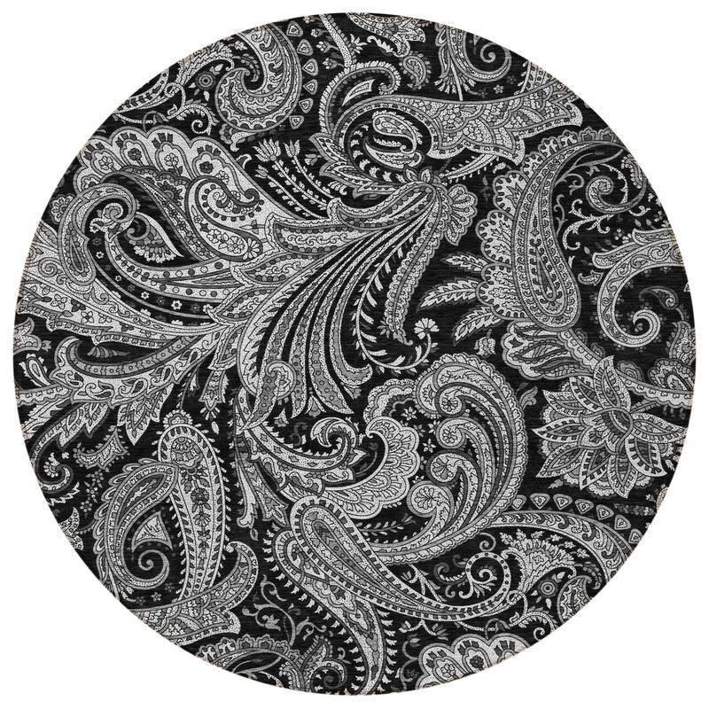 HomeRoots Paisley Transitional Rectangle Outdoor Rug