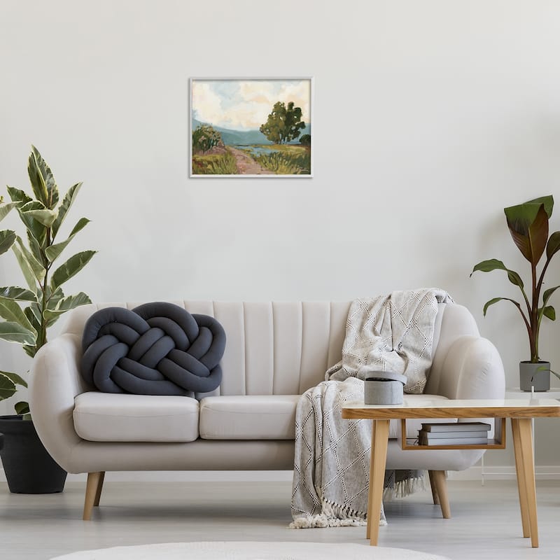 Stupell Path to Distant Countryside Framed Giclee Art Design By Sara Baker