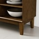 preview thumbnail 6 of 5, 47.3" Farmhouse Fluted Sideboard Cabinet with 2 Doors, Fixed Shelves & Outlet Holes - Storage Buffet for Entryway