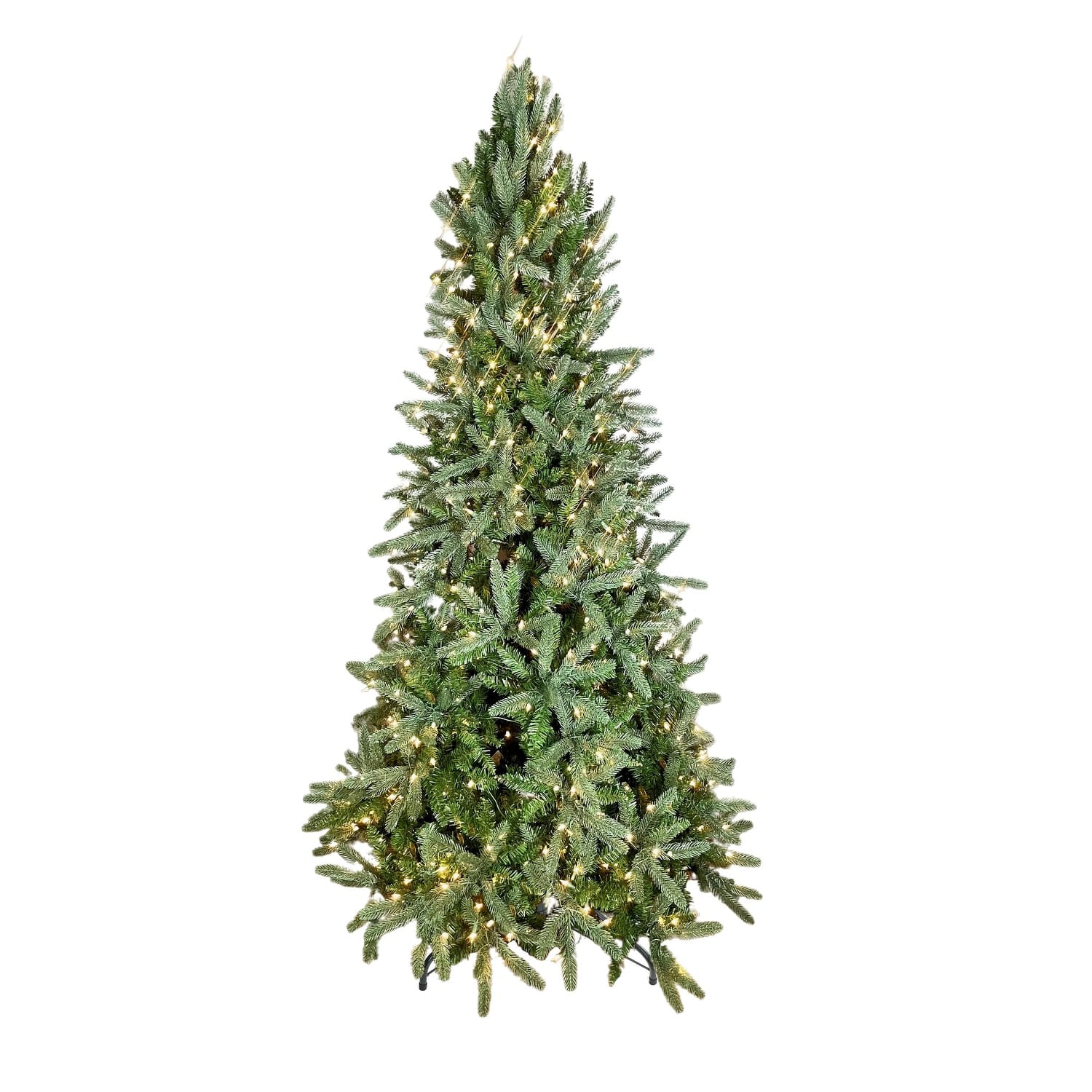 Slim Glendale Artificial Pine Christmas Tree PreLit Clear Lights Bed