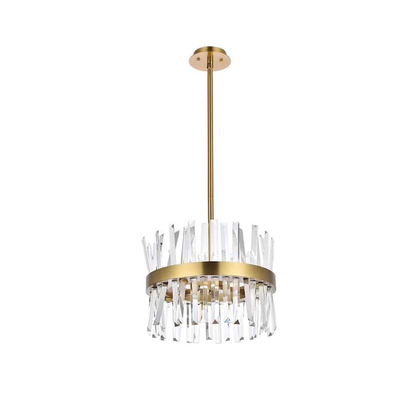 Indigo Home 16 inch crystal round pendant light