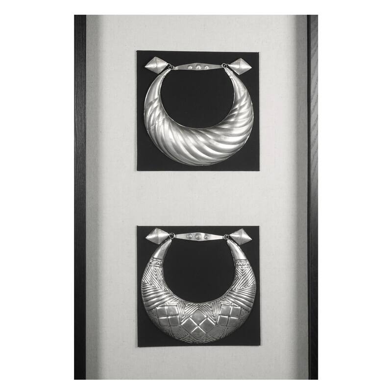HUJI Miao Tribe Silver Jewelry Shadow Box Wall Décor