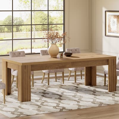 78.7-Inch Dining Table for 6-10, Large Farmhouse Kitchen Table