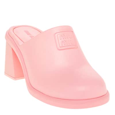 Miu Miu Rubber Heeled Mules