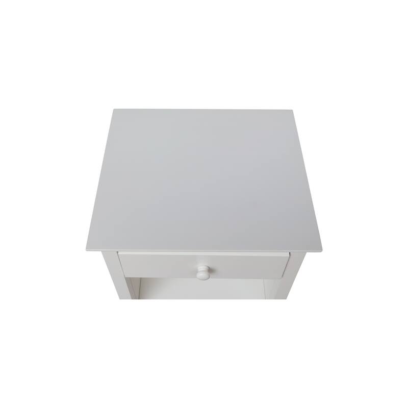 International Concepts Solid Wood Nightstand with One Drawer