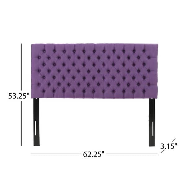 dimension image slide 0 of 6, Jezebel Adjustable Full/Queen Tufted Headboard by Christopher Knight Home