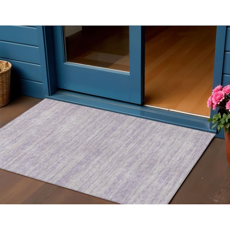 HomeRoots Abstract Modern Rectangle Outdoor Rug - 3' x 5'