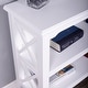 preview thumbnail 5 of 4, Handmade Butler Newport Glossy White Wood Low Bookcase