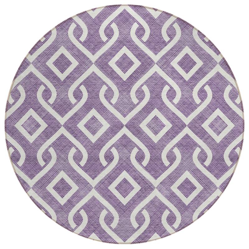 HomeRoots Geometric Transitional Rectangle Outdoor Rug