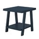 preview thumbnail 6 of 13, Roundhill Furniture Athens Contemporary Wood Shelf End Table