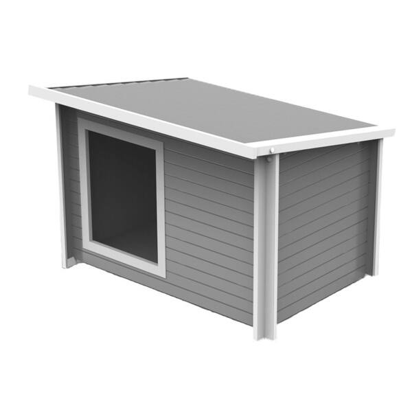 slide 1 of 4, ECOFLEX® Rustic Lodge Dog House -X-Large