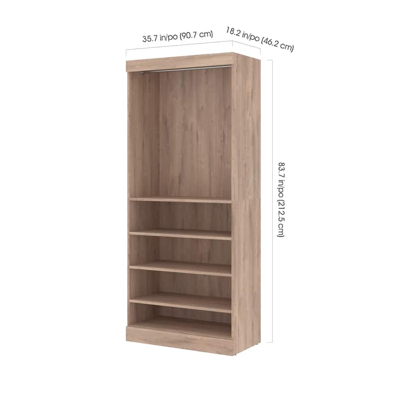 Pur 36W Closet Organizer, Home Organization Wardrobe by Bestar