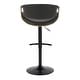 preview thumbnail 68 of 70, Carson Carrington Kanteborg Adjustable Bar Stool with Rounded T Footrest (Set of 2)